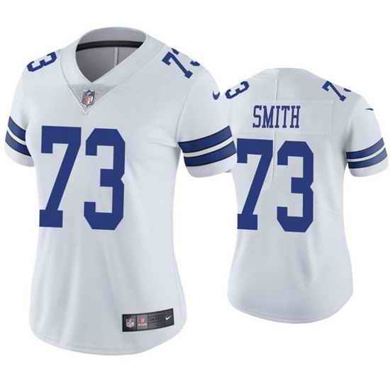 Women Dallas Cowboys 73 Tyler Smith White Vapor Untouchable Limited Stitched Jersey 28Run Small 2